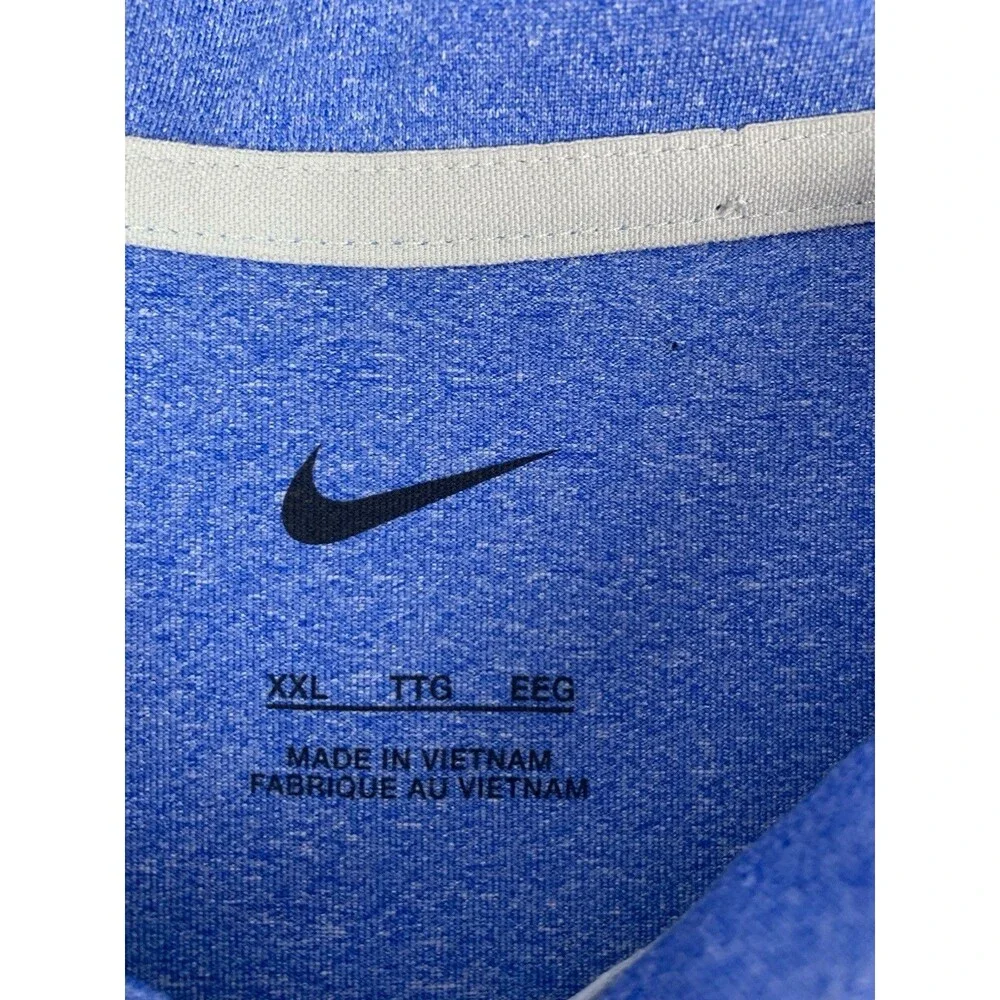 Nike Dri Fit Golf Polo Shirt, Moisture Wicking, Blue, Men's Size 2XL